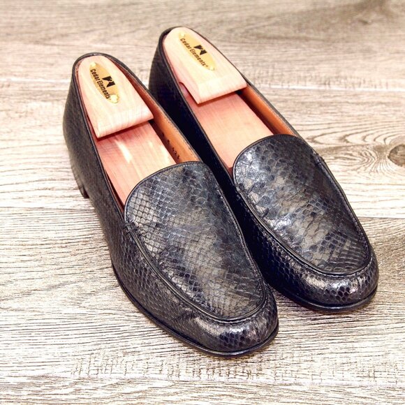 $920 Neiman Marcus GRAVATI Women's 8 M Genuine Python Snake * add $15 new Trees